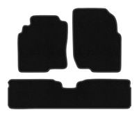 Dywaniki welurowe BASIC do Nissan Almera Tino 2000-2006, czarne