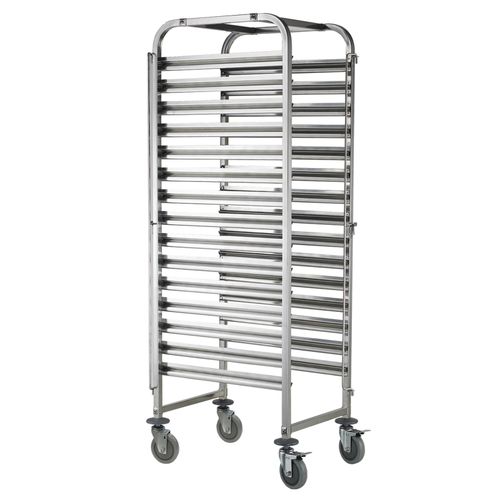 Wózek stalowy do transportu tac blach pojemników 15 x GN1/1 - Hendi 810613 na Arena.pl