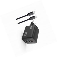 Szybka ładowarka GAN 65W kostka z kablem 3 wejścia do Xiaomi Redmi 13