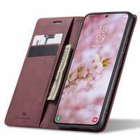 ETUI Z KLAPKĄ DO GALAXY S22 SKÓRZANE PORTFEL POKROWIEC ZAMYKANE + SZKŁO