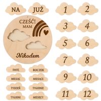 Tabliczka Do Zdjęć z Miesiącami Tygodniami Do Sesji Zdjęciowej Dziecięcej