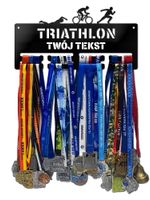 Wieszak na medale TRI twoje imię dowolny tekst 38.3