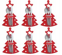 ETUI NA SZTUĆCE pokrowiec serwetka ŚWIĄTECZN 6 szt