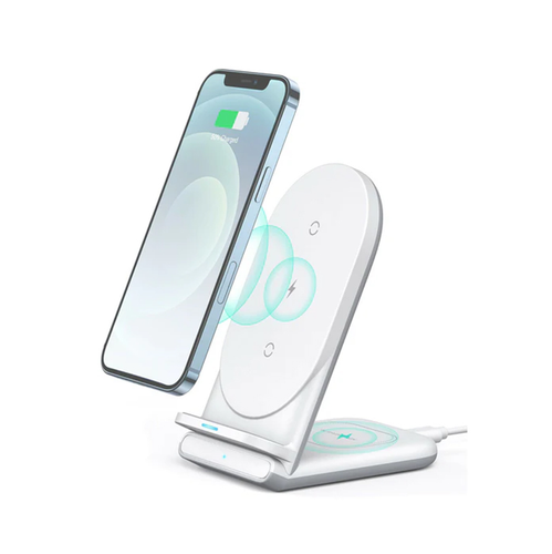 Stacja ładująca Aukey LC-A2 10W 2w1 USB-C Biała na Arena.pl