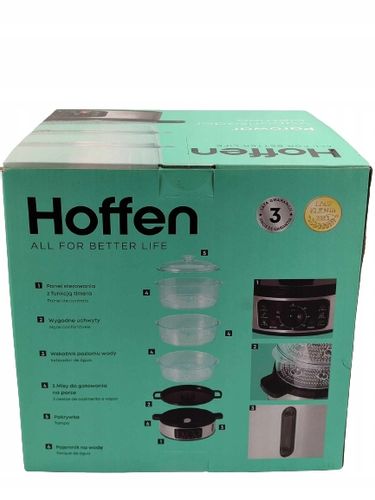 Hoffen Parowar TS-9688-2 8,5 l czarny 900 W na Arena.pl