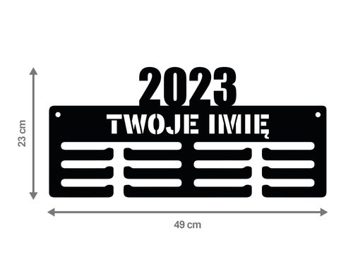 Wieszak na medale 2023 twoje imię dowolny tekst 294.3 na Arena.pl