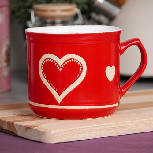 Kubek ceramiczny serce 650 ml na Arena.pl