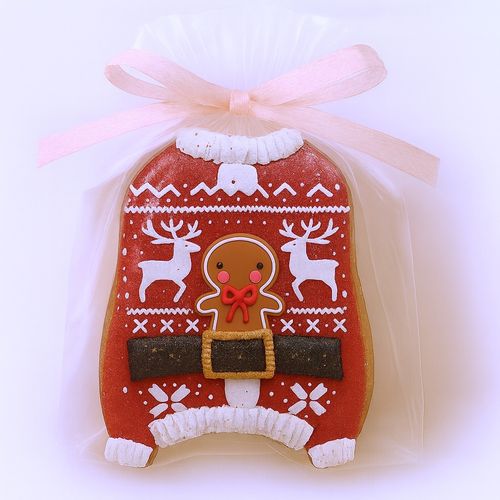 CIASTKO LUKROWANE SWETEREK MIKOŁAJA NO7 BOŻE NARODZENIE RĘCZNIE ROBIONE na Arena.pl