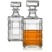 KARAFKA DO WHISKY WINA NALEWEK 710ML KRYSZTAŁOWA NA BIMBER SZKLANY KOREK