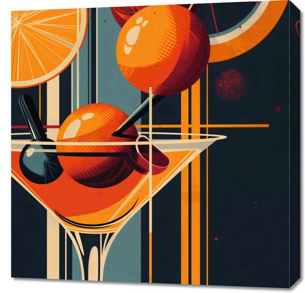 Obraz 70x70cm Koktajl w Stylu zdjęcie 1