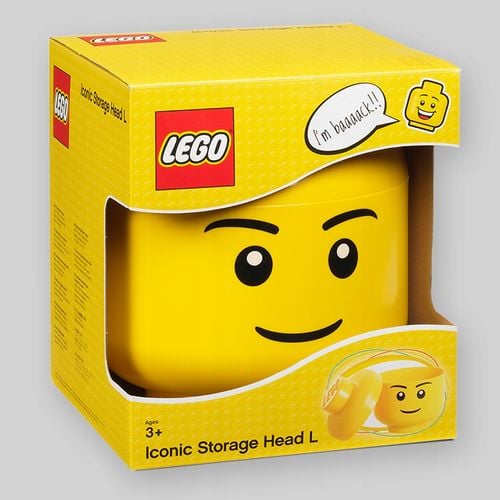 Lego pojemnik główka large - silly boy na Arena.pl