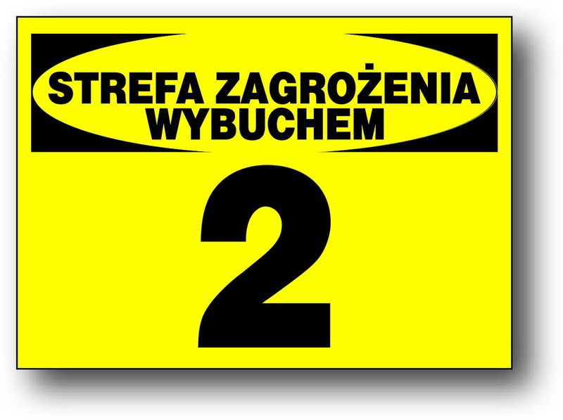 SZW-8 ZNAK TABLICA - STREFA ZAGROŻENIA WYBUCHEM 2 zdjęcie 1