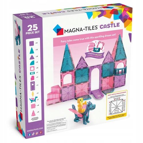 Zamek - Klocki Magnetyczne - Castle - 25 elementów - Magna-Tiles na Arena.pl