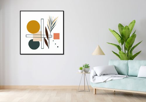 Plakat 100x100cm Ogród Symetryczny na Arena.pl