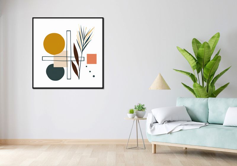 Plakat 100x100cm Ogród Symetryczny zdjęcie 4