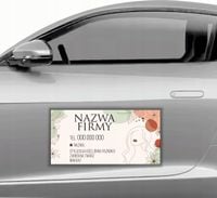 MAGNES na samochód reklamowy MATA MAGNETYCZNA 30x60 STYLIZACJA RZĘS BRWI