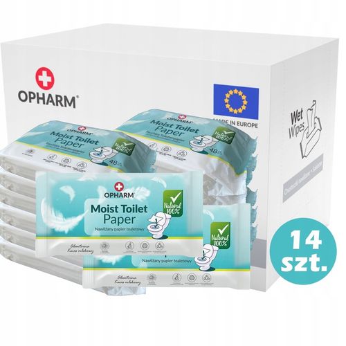 Nawilżany papier toaletowy Opharm Toilet Wipes 14 x 48 szt. na Arena.pl