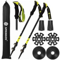 Kije trekkingowe z regulacją długości, składane kijki do chodzenia, nordic walking z trzema nakładkami