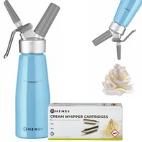 SYFON DO BITEJ ŚMIETANY NIEBIESKI + 50 NABOI | HENDI