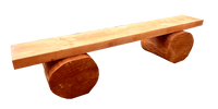 Ławka ogniskowa drewniana ogrodowa parkowa 120 cm Teak
