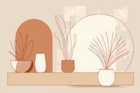 Plakat 45x30cm Widok Roślin