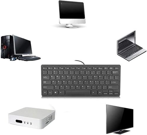 ASIDE USB Przewodowa Mini Klawiatura Smukła Ergonomiczna K1000 na Arena.pl