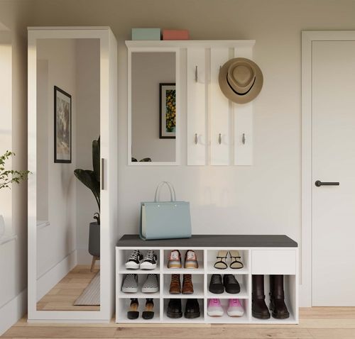 Szafka Na Obuwie Buty Otwarta TALLIN BIAŁY Do Przedpokoju na Arena.pl