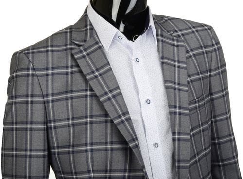 Modna POLSKA marynarka w kratkę  JACK 56/176 na Arena.pl