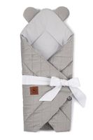 Rożek niemowlęcy szary pikowany velvet