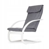 Fotel bujany ModernHome szary