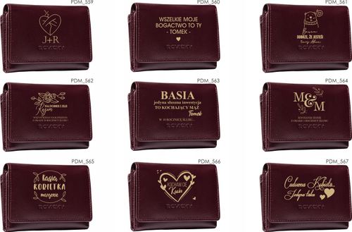 Damski portfel dla babci Portfele z grawerem TWÓJ TEKST personalizowany na Arena.pl