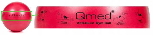 Piłka rehabilitacyjna gimnastyczna do ćwiczeń fitness siedzenia ABS na Arena.pl