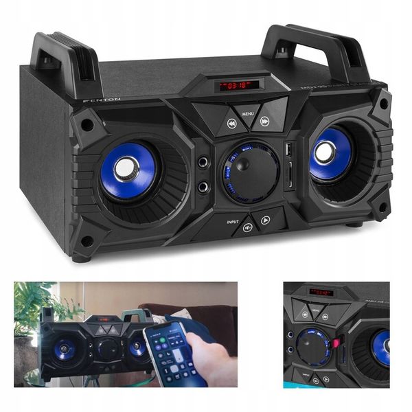 Głośnik bluetooth BOOMBOX BT SD USB AUX akumulator zdjęcie 1