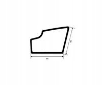 Szyba Drzwi dolna JCB 8014, 8016, 8018, 8020