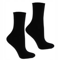 Bezuciskowe Zdrowotne Skarpetki Czarne Bawełniane Damskie MORAJ PARA 35-38