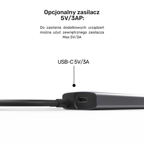 Unitek Hub 4w1 USB-C 10 Gbps, 2x USB-A i 2x USB-C H1112DGY01 na Arena.pl