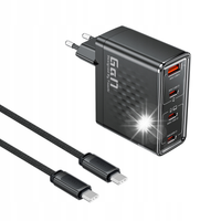 ZESTAW| PD 3.1 QC 3.0 GaN140W ŁADOWARKA SIECIOWA 3C1A + KABEL 240W TOOCKI |