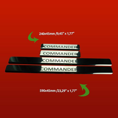 Listwa progowa JEEP COMMANDER Stal nierdzewna 304 połysk 4szt na Arena.pl