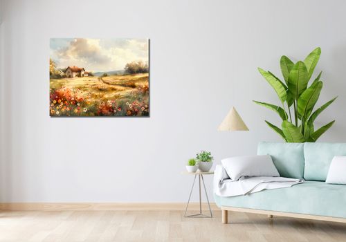 Obraz 90x70cm Sielski Domek na Arena.pl