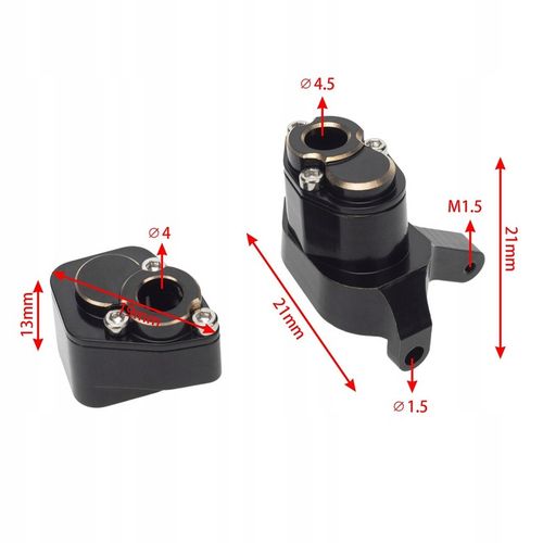 1/24 Metalowe części zamienne do przedniej i tylnej osi do Axial SCX24 C10 na Arena.pl