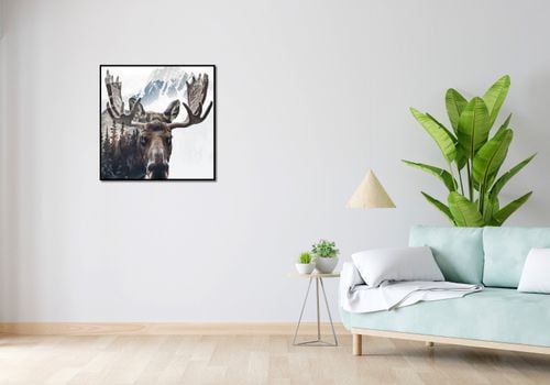 Plakat 70x70cm Łoś Duch Lasu na Arena.pl