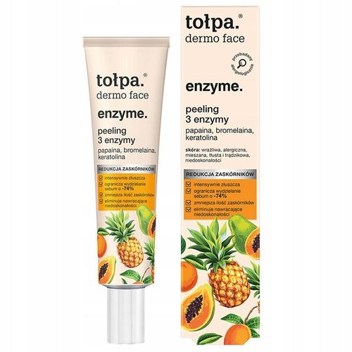 Tołpa Dermo Face 3 Enzymy Peeling Enzymatyczny Do Twarzy Ananasowy 40ml na Arena.pl