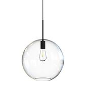 Skandynawska lampa wisząca Sphere 7846 kulista do sypialni czarna