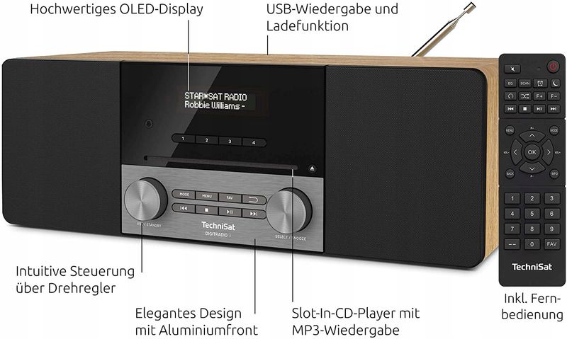 Radio cyfrowe TECHNISAT Digitradio 3 DAB+ FM zdjęcie 3