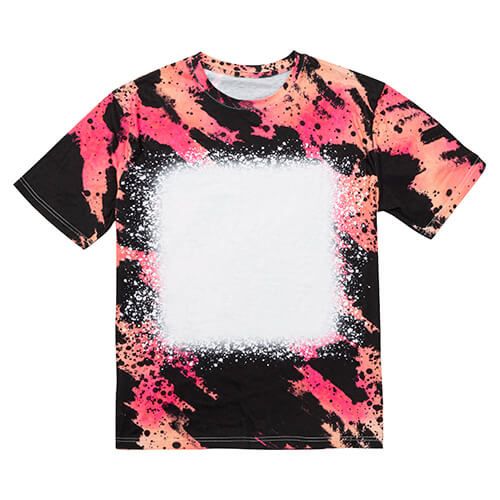 Koszulka Cotton-Like Bleached Leopard Wild Black do sublimacji M zdjęcie 1
