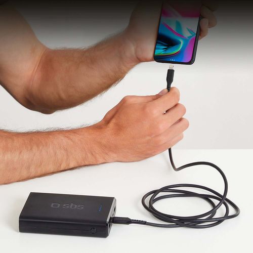 Kabel przewód USB-C - iPhone Lightning 1m - czarny na Arena.pl