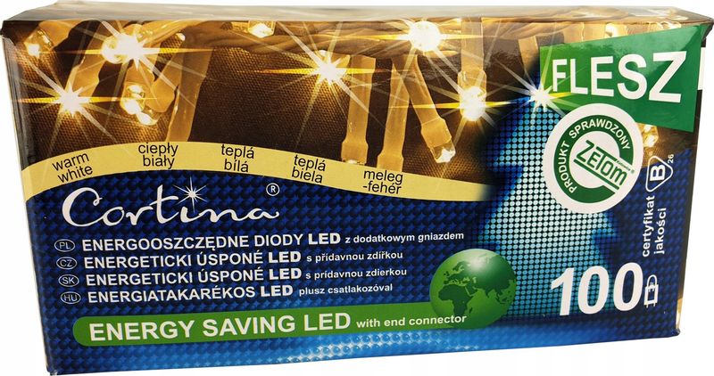 LAMPKI SOPLE 100 LED WISZĄCE KURTYNA atest FLASH zdjęcie 1