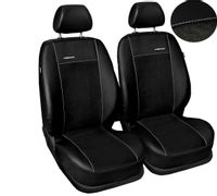 Pokrowce miarowe Premium do Peugeot Partner II 1+1 2008-2018r. Czarne