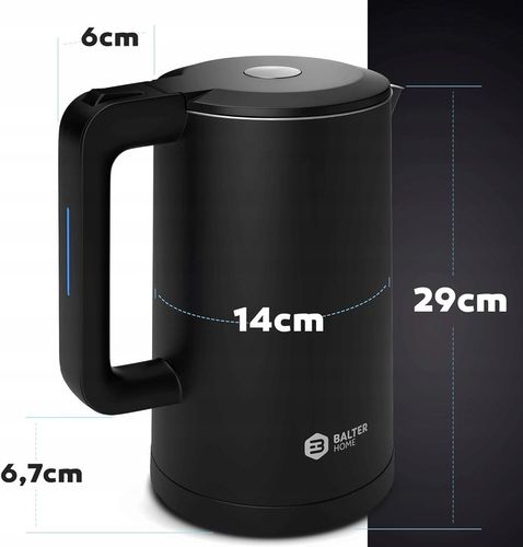 Czajnik elektryczny Balter WK-4-BL 2200 W 1,7 L czarny na Arena.pl
