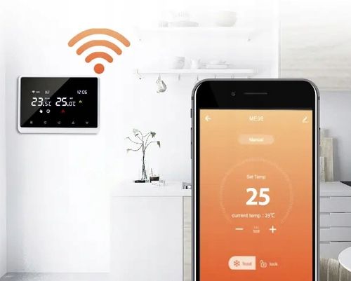 Termostat Wi-Fi BEZPRZEWODOWY Tuya ogrzewanie kotła programowalny podłogowe na Arena.pl
